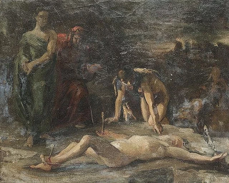 Studio per la punizione di Caifa 1